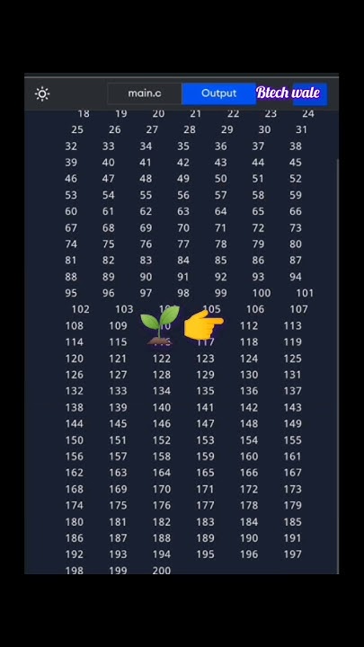 How To Print Numbers From 1 To 200 shorts youtubeshorts coding how-to-print-numbers-from-1-to-200-shorts-youtubeshorts-coding