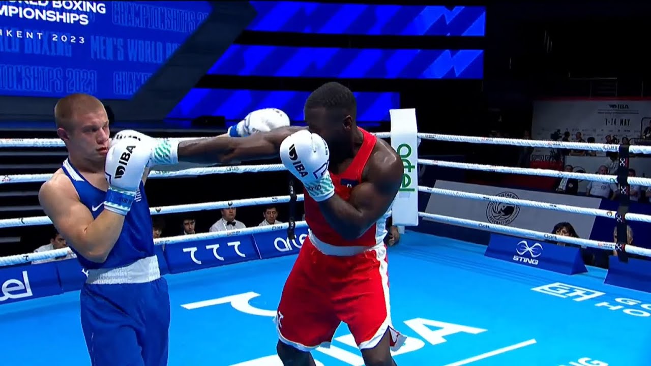 R64 (80KG) NOGAUS LECLERC (HAI) vs TSAMALIDIS MICHAIL (GRE) | IBA World Boxing Championships 2023