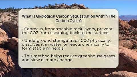 What Is Geological Carbon Sequestration Within The Carbon Cycle? - Ecosystem Essentials