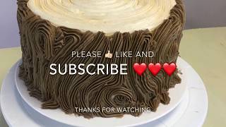 How To Make A Tree Stump Cake The Easy Way