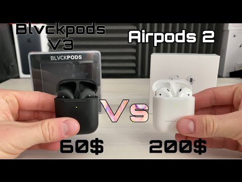 Empirisk automatisk Hjemløs Blvckpods v3 VS Airpods 2 - YouTube