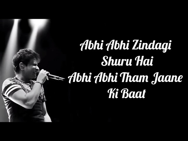 Abhi Abhi Toh Mile Ho Lyrics | Jism 2 | KK | Sunny Leone, Randeep Hooda, Arunnoday Singh | class=