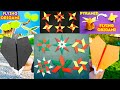 Easy origami flying airplanes and 15 paper shurikens ninja stars