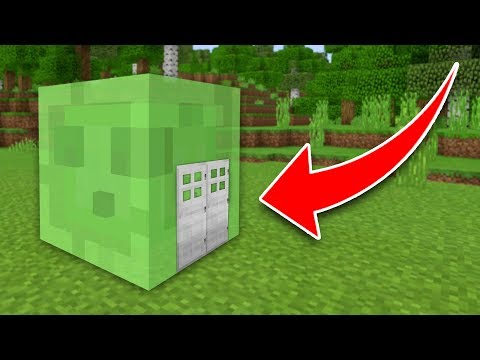 How to Live Inside a Slime in Minecraft! (Pocket Edition, PS4, Xbox, Switch)