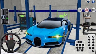 New Bugatti Car in Auto Repair Shop Funny Driver - 3D Driving Class - Android Gameplay