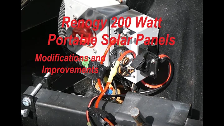 Renogy 200 Watt Portable Solar Panels Ep2 - Modifications and Improvements