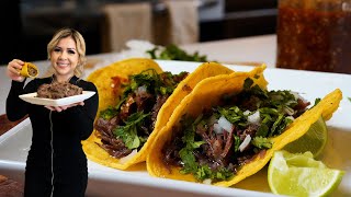 The Most Tender BARBACOA You Can Make at Home in SLOW COOKER \& SALSA You MUST Learn How to Make
