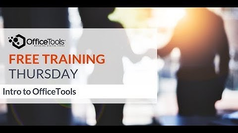 OfficeTools - Intro to OfficeTools