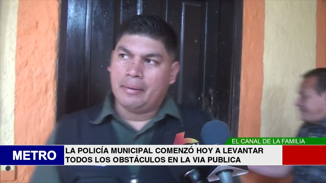 LA POLICÍA MUNICIPAL COMENZÓ HOY A LEVANTAR TODOS LOS OBSTÁCULOS EN LA VIA PUBLICA