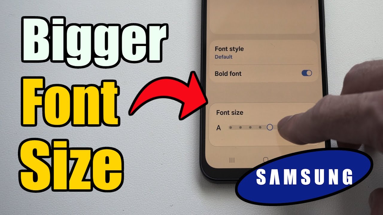 How to Change Font Size on Samsung Galaxy Phone (Best Method) - YouTube