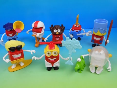 2015-happy-in-costume-set-of-8-mcdonald's-happy-meal-kids-toys-video-review