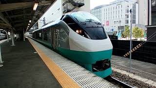 いわき駅 E657系 K17編成 リバイバルカラー グリーンレイク 出発✨ １番線 発車メロディー「フラガール～虹を～」