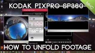 Unfolding Footage on the Kodak PIXPRO SP360 Software screenshot 2