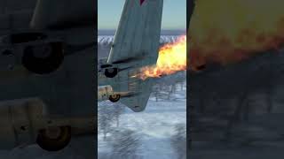 Li-2 crashes into the trees after being set on fire #shorts #airplane #crash