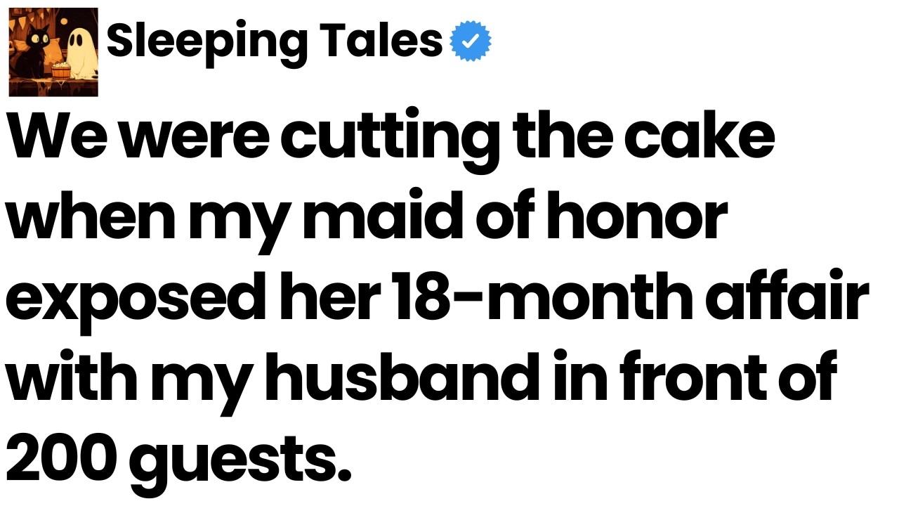 My college roommate announced at my wedding reception that she's been dating my husband in secret.