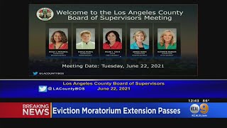 LA County Board Of Supervisors Extends Eviction Moratorium
