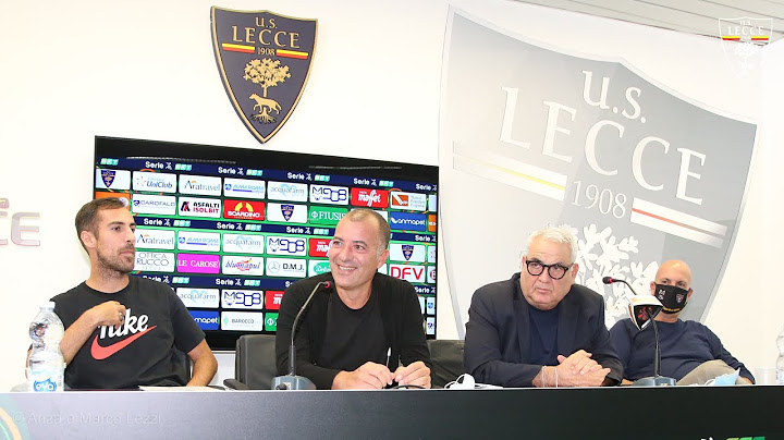 U.S. Lecce: la conferenza stampa di Mancosu, del presidente Sticchi Damiani e del direttore Corvino
