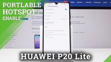 How to Create Portable Hotspot in HUAWEI P20 / P30 - Share Wi-Fi