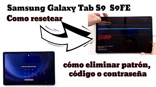 How to hard reset the Samsung Galaxy Tab S9 FE, S9 and other Samsung brand tablets