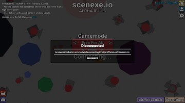 scenexe.io Error fix (An unexpected error occurred while connecting to ...)