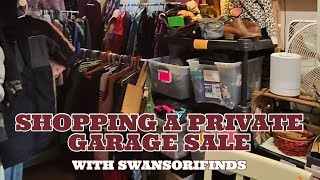 Shopping a Private Garage Sale in the Winter!