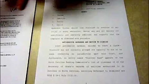 Defending a Debt Collection Lawsuit Yourself in North Carolina, Part 1