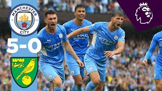 HIGHLIGHTS | CITY 5-0 NORWICH | Grealish, Laporte, Sterling, Mahrez