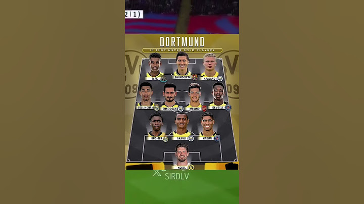 Dortmund best XI if they never sold players #football