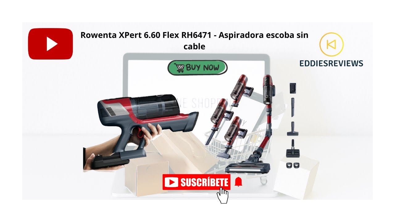 Rowenta XPert 6.60 Flex RH6471 - Cordless stick vacuum cleaner, with 3  functions