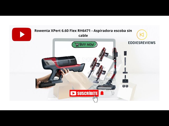 Rowenta XPert 6.60 Flex RH6471 - Aspiradora escoba sin cable, con 3  funciones en 1, útil 45 minutos 