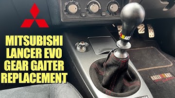 Mitsubishi Lancer Evo Centre Console Removal And Gaiter Replacement