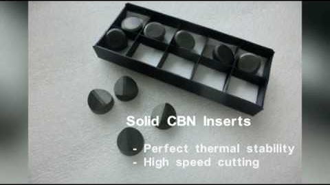 How to use  CBN inserts for processing the roller ?