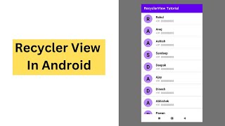RecyclerView in Android || Android Development || Java || Android Studio screenshot 3