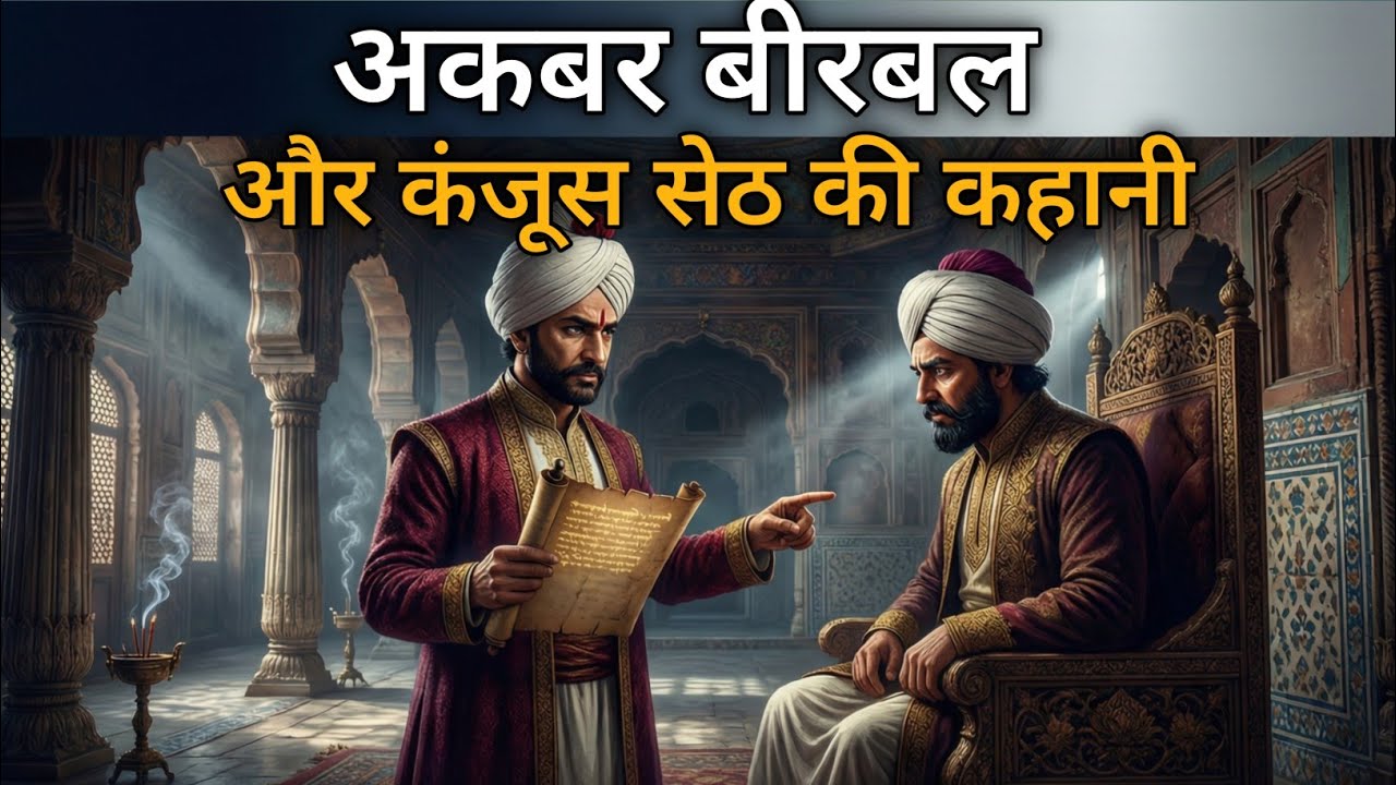 अकबर बीरबल की कहानी | कंजूस सेठ ने कवि को ठगा, बीरबल ने ऐसे दिया सबक | Akbar Birbal Kahani