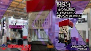 Hydraulic H Type Deep Drawing Press - Hsh Model - Hidrokar Pres Euroblech2024 Hannovergermany