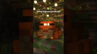 minecraft giant frog statues build tutorial🐸 #minecraft #minecraftshorts #minecraftbuilding #frogs