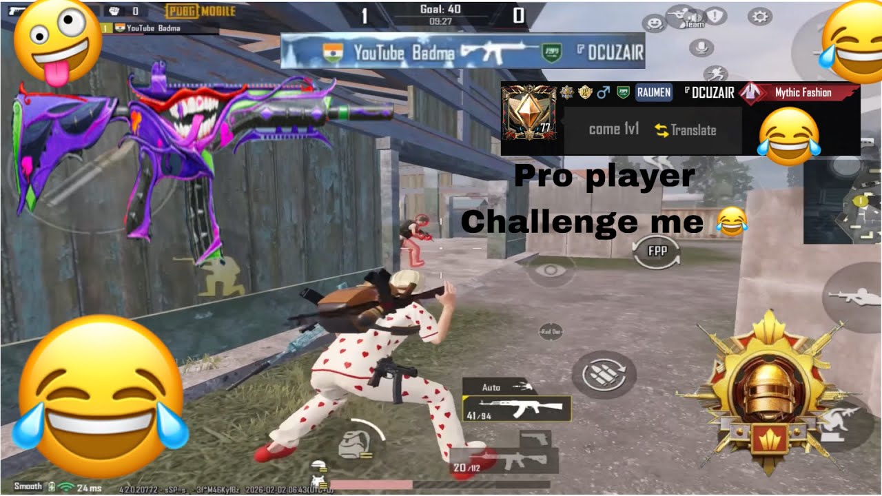 M416 player 1 v 1 challenge me 😱 | saftwere update 😂 | YouTube Badma | Pubg mobile 