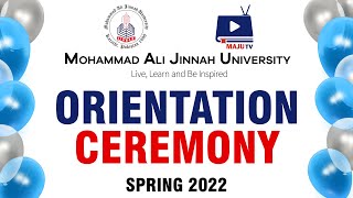ORIENTATION CEREMONY SPRING 2022