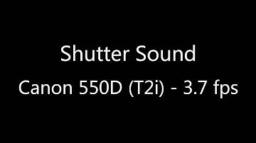 Shutter Sound Comparison - Canon 60D vs 550D