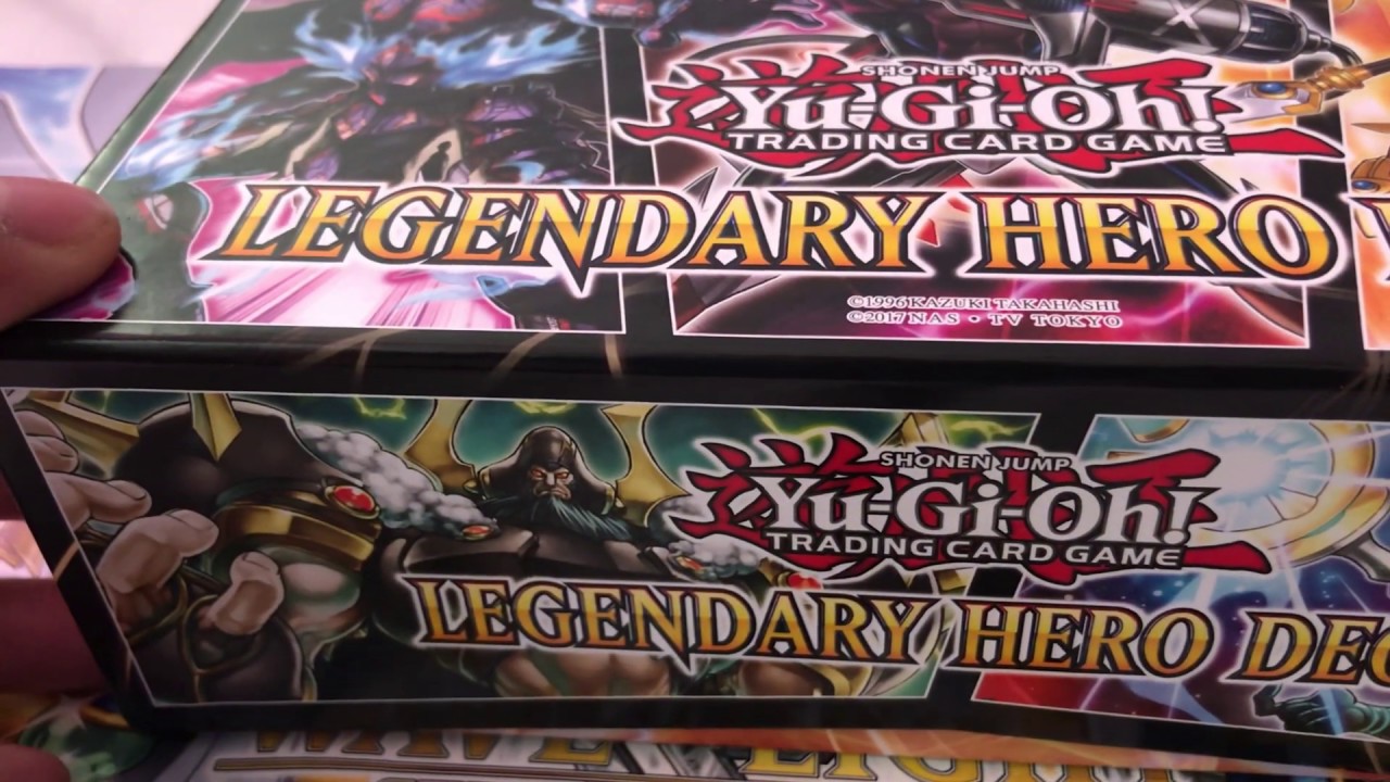 Edgar Opens Yugioh Legendary Hero Decks YouTube