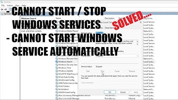 Windows Services Tidak Bisa Start atau Stop Automatically (Otomatis) - SOLUSI