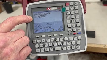 FlyMarker mini Portable Dot Peen Marking Unit: Three Line Sample Mark