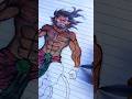 Lord Hanuman Pen Art Series  Part 4 Detailing pen Coloring 🙏🏻❤️ #hanuman #penart #art #viruartistry