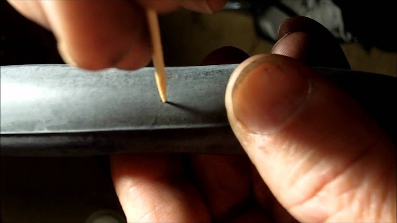 Repair A Bike Tube close up YouTube