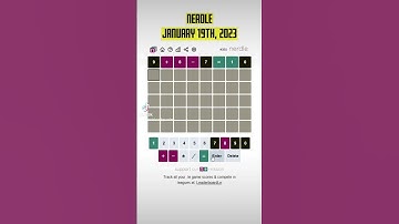 nerdle - ending the week off amazingly