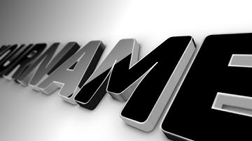 FREE 3D Intro #1 | Black Classic 3D Logo Logo/Name Reveal | The Best Intro Templates Ever