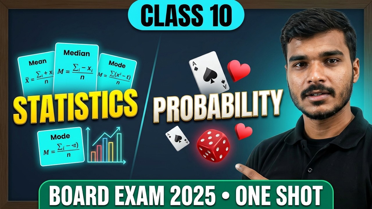 📊🎲 Class 10 Math | Statistics & Probability | LIVE Class 🎲📊 - YouTube