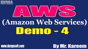 AWS tutorials || Demo - 4 || by Mr. Kareem On 04-05-2021 @7AM IST