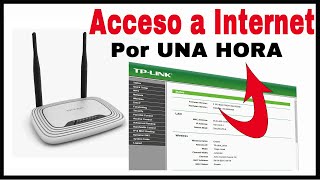 Como dar Acceso a Internet por una Hora || Router WI-FI TP-LINK screenshot 1