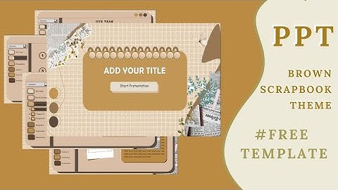 PPT Aesthetic Template ✧˖°| Brown Scrapbook Power Point♡ | Easy and Simple ✨| Cara Membuat PPT☘️